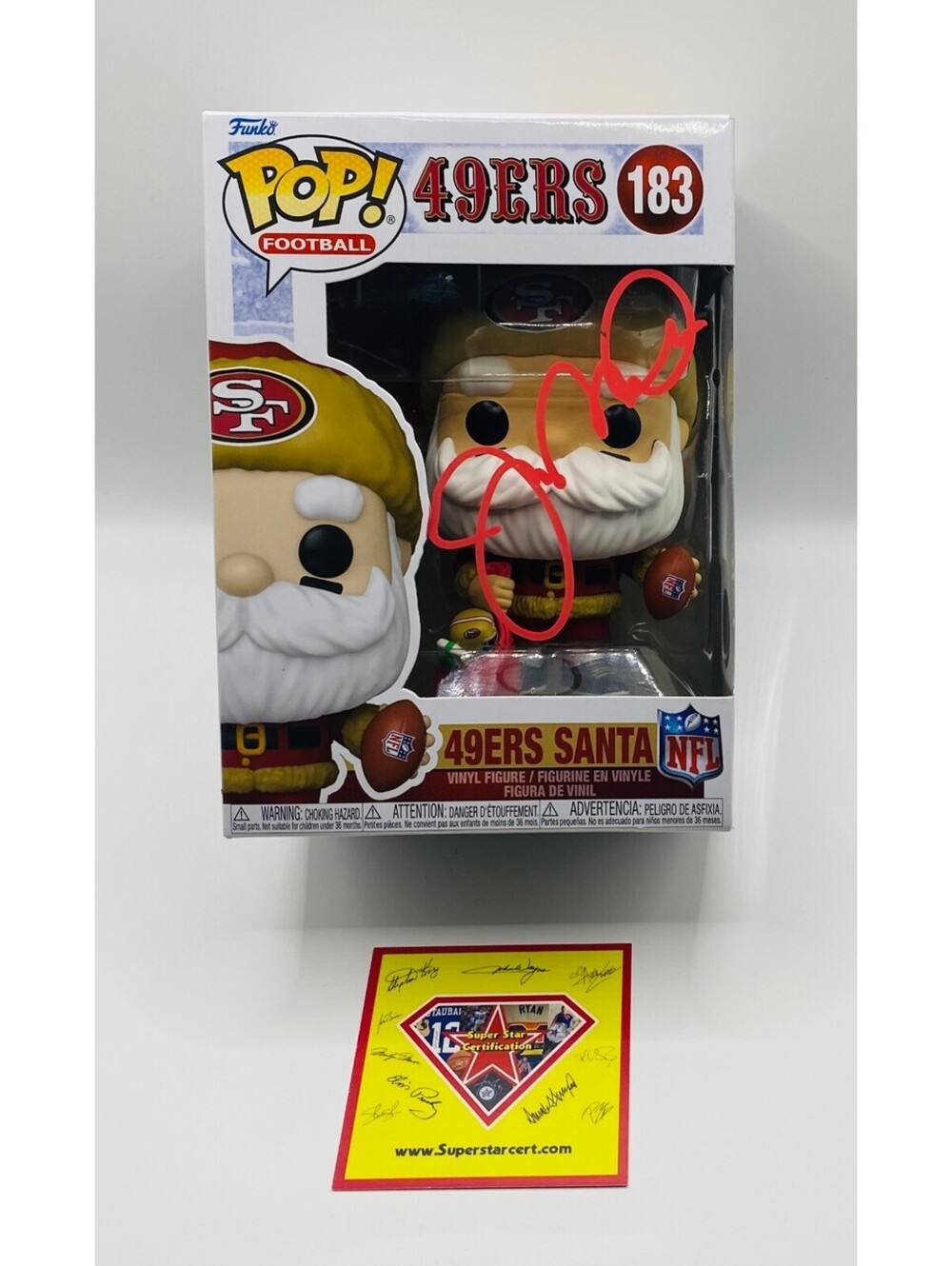 Joe Montana Signed Funko In Case With COA (130717)